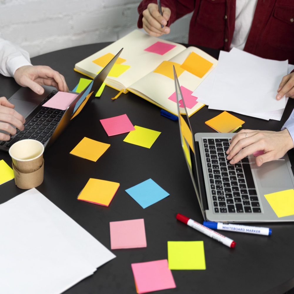 high-angle-people-working-together high-angle-people-working-together